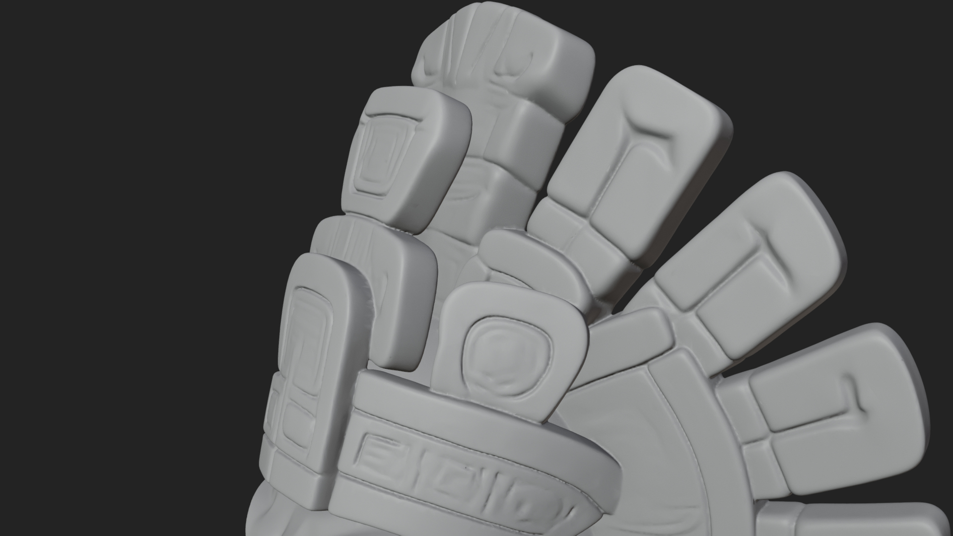 Aztec Feathered Noble Statue Design 21 3D Print Model 3D Model