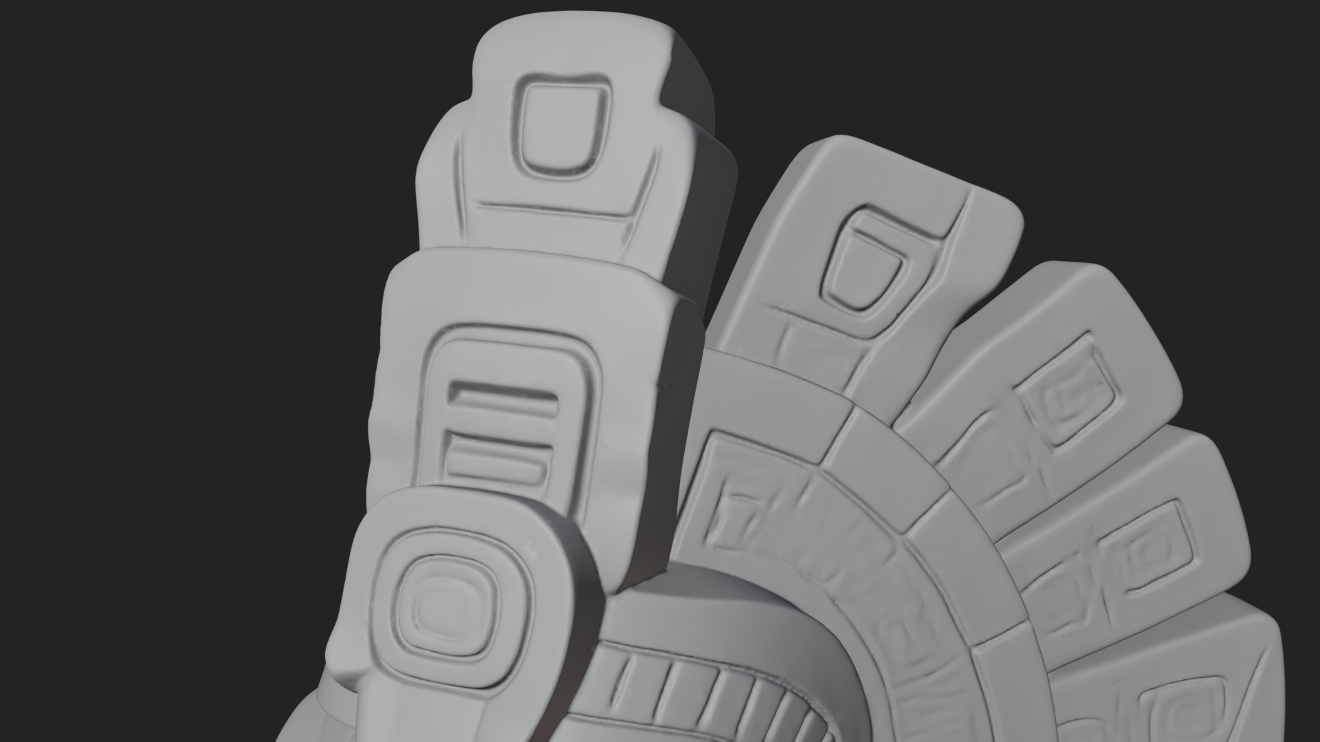 Aztec Feathered Noble Statue Design 22 3D Print Model 3D Model