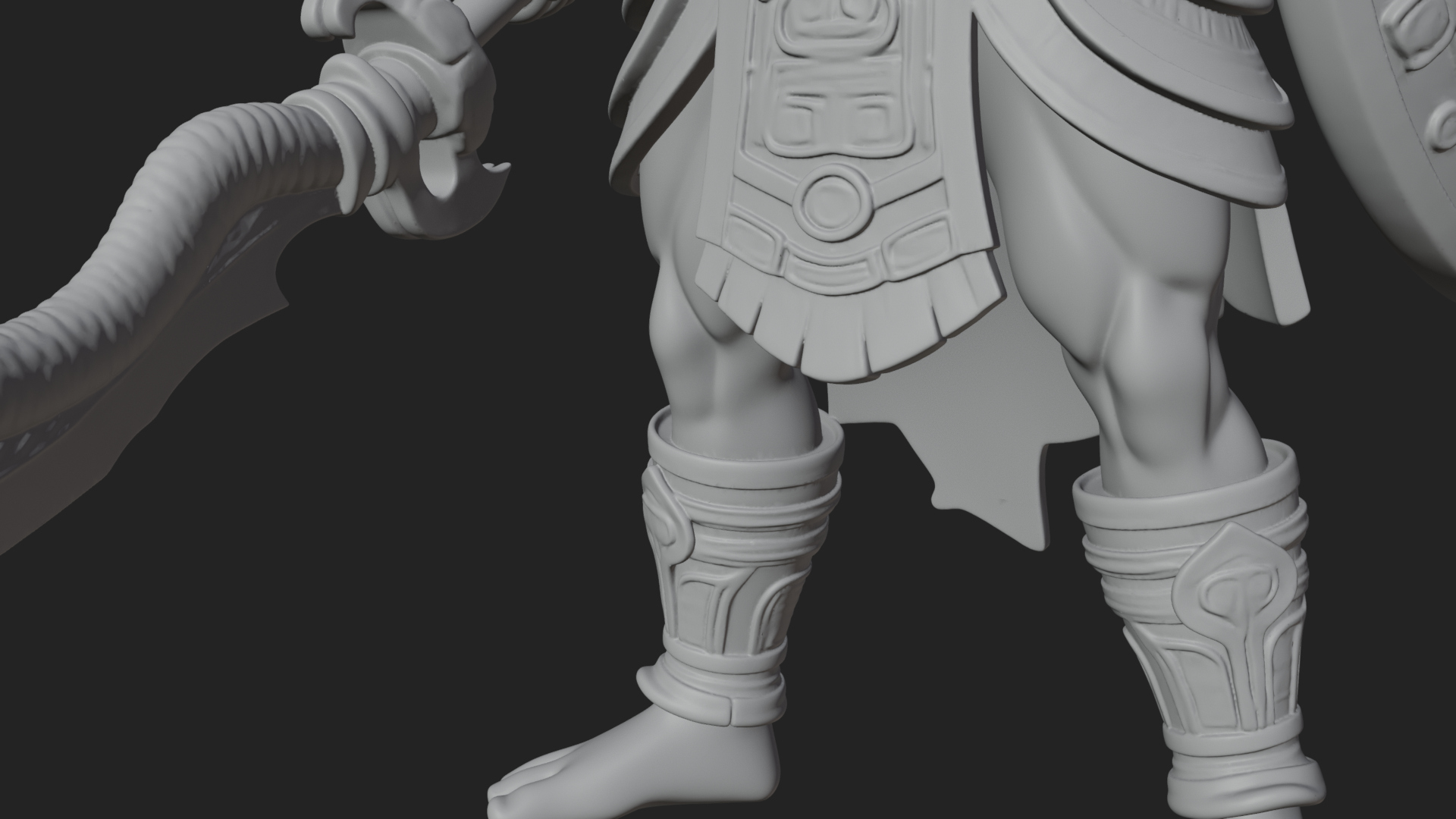 Aztec Feathered Noble Statue Design 9 3D Print Model 3D Model