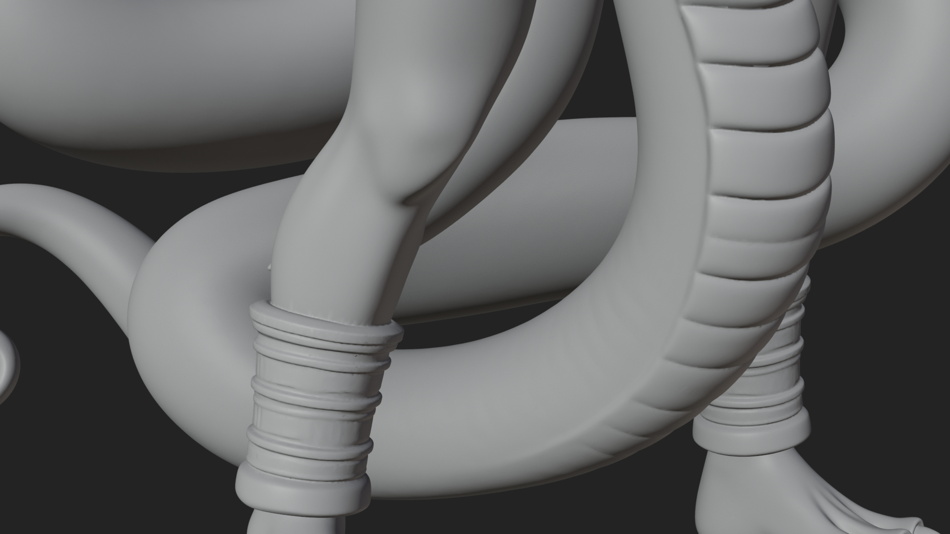 Aztec Serpent Goddess Statue Design 2 3D Print Model 3D Model