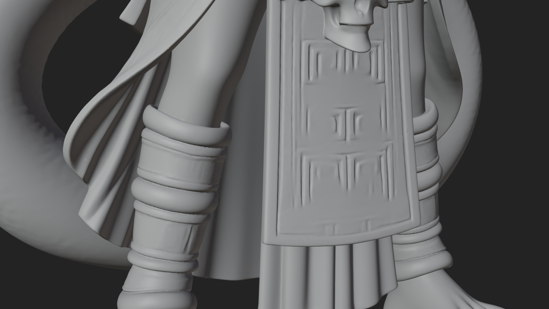 Aztec Serpent Goddess Statue Design 4 3D Print Model 3D Model