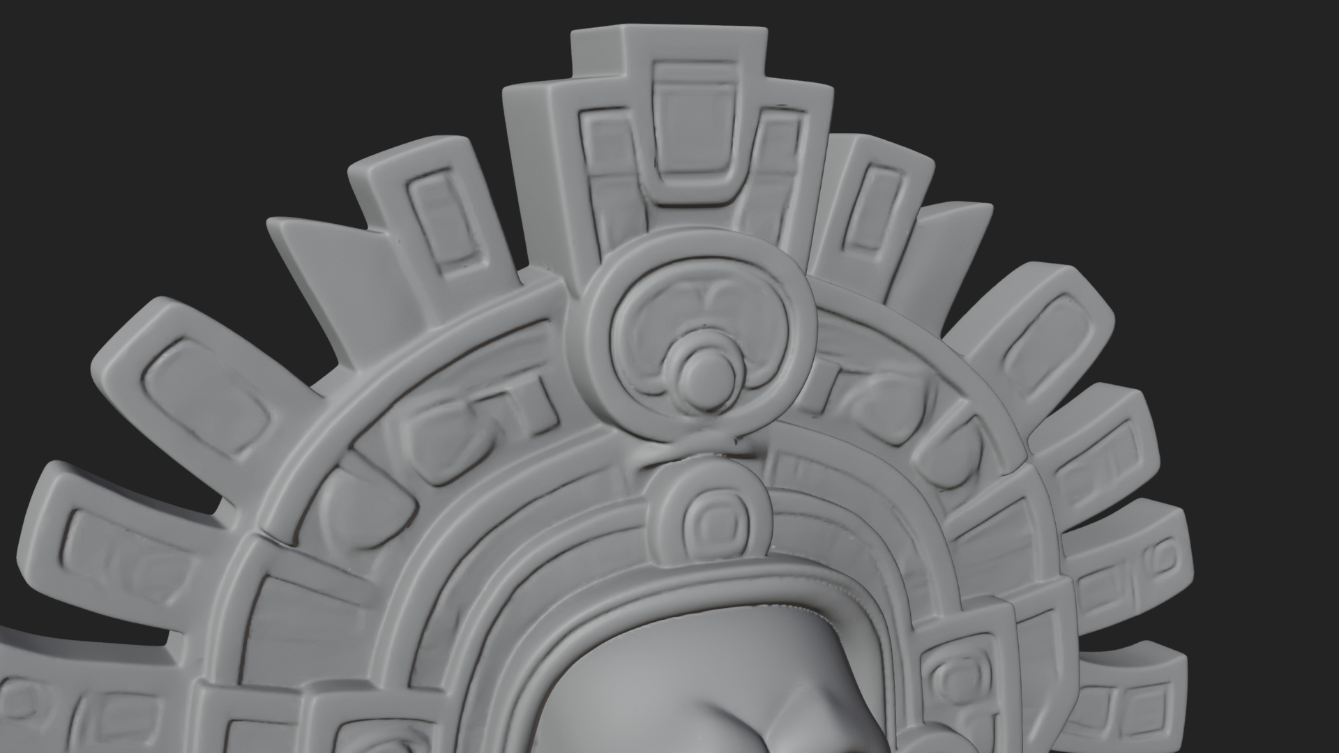 Aztec Skeleton Figure Statue Design 1 3D Print Model 3D Model