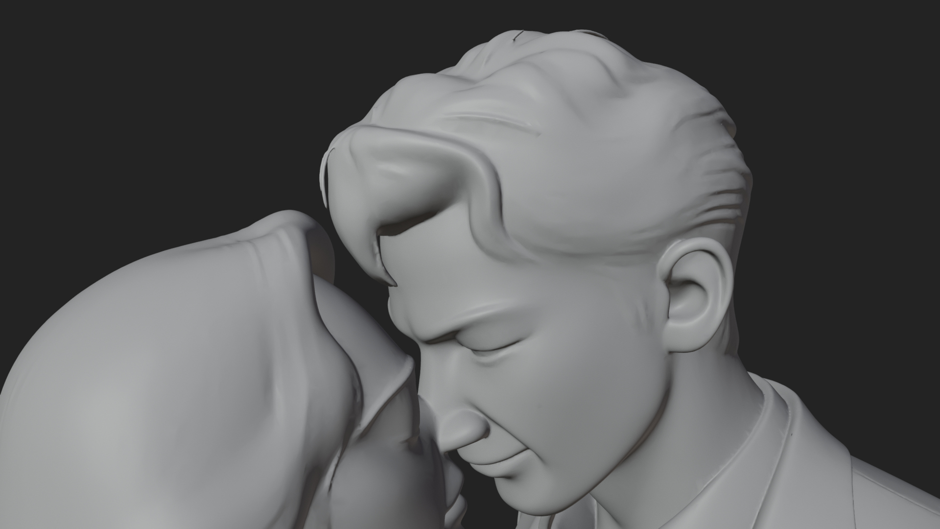 Ballroom Dancing Couple Statue Design 5 3D Print Model 3D Model