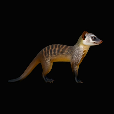 Banded Mongoose Statue Design 1 3D Print Model