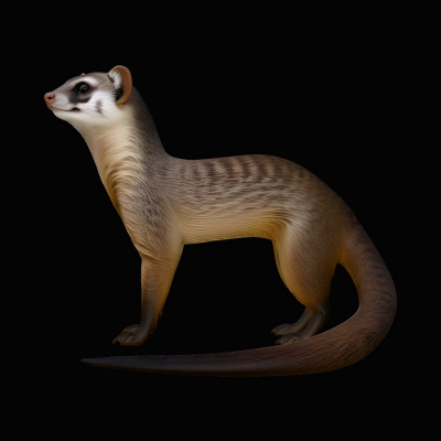 Banded Mongoose Statue Design 3 3D Print Model