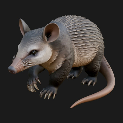 Bandicoot Statue Design 2 3D Print Model