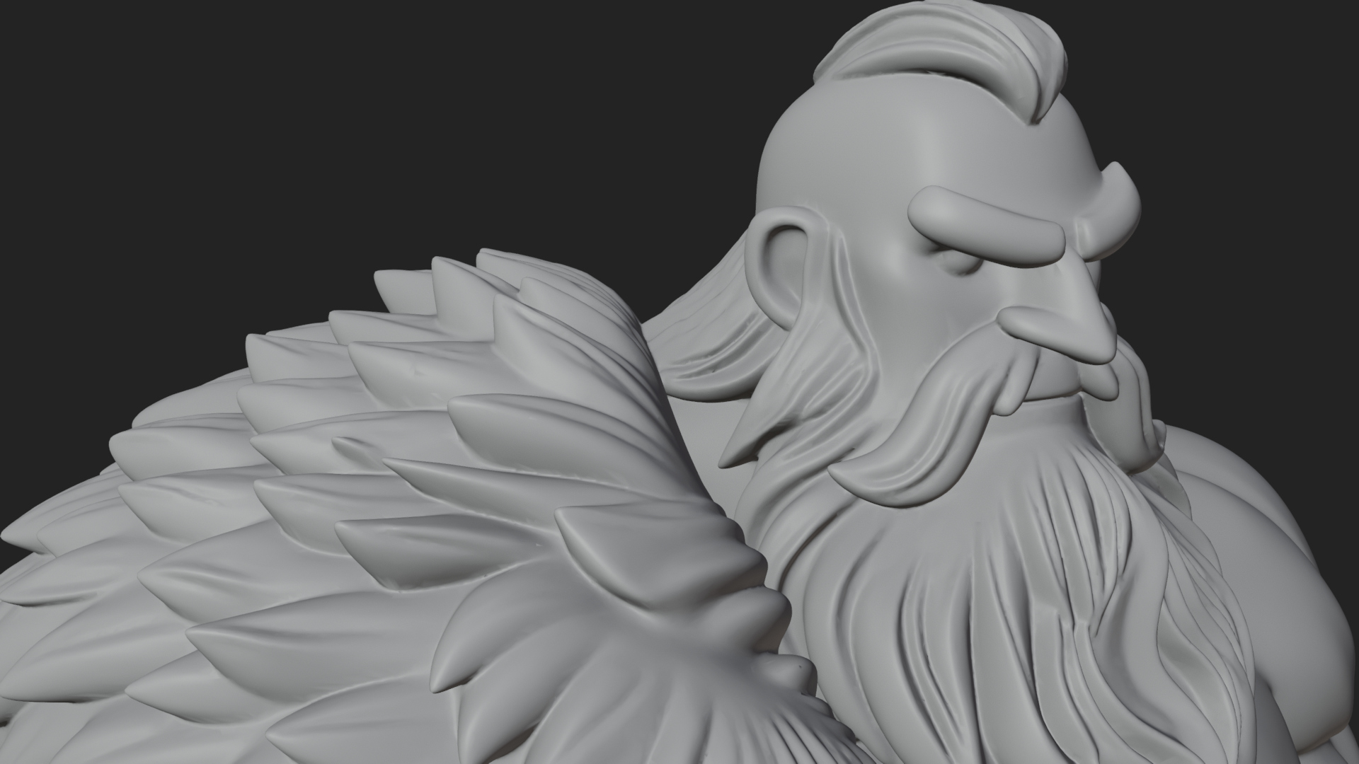 Barbarian Warlord Statue Design 10 3D Print Model 3D Model