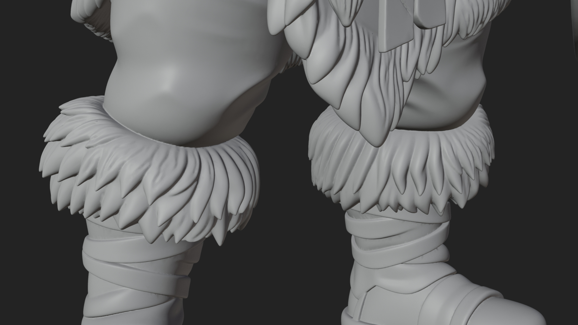 Barbarian Warlord Statue Design 10 3D Print Model 3D Model