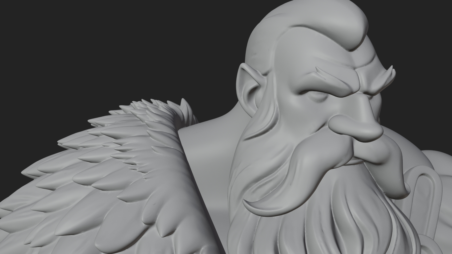 Barbarian Warlord Statue Design 11 3D Print Model 3D Model