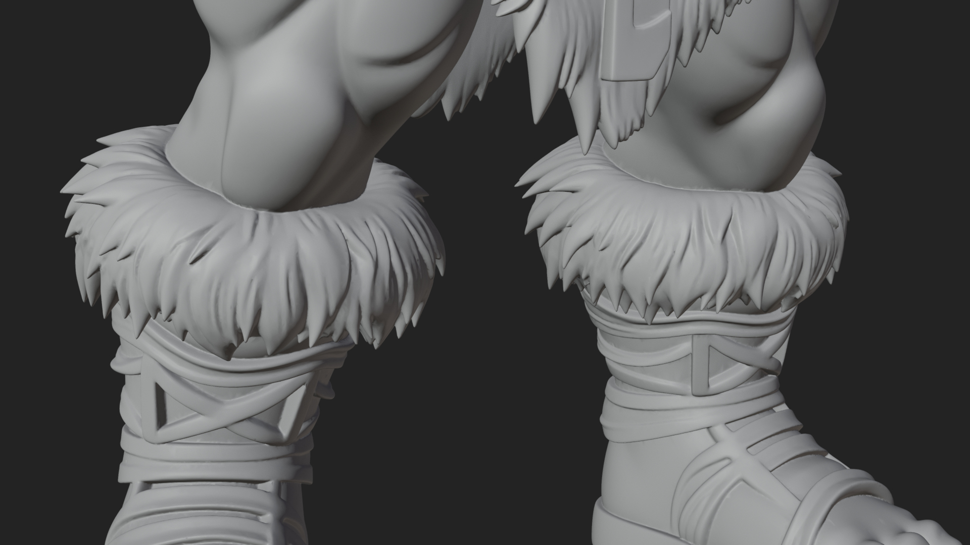 Barbarian Warlord Statue Design 12 3D Print Model 3D Model