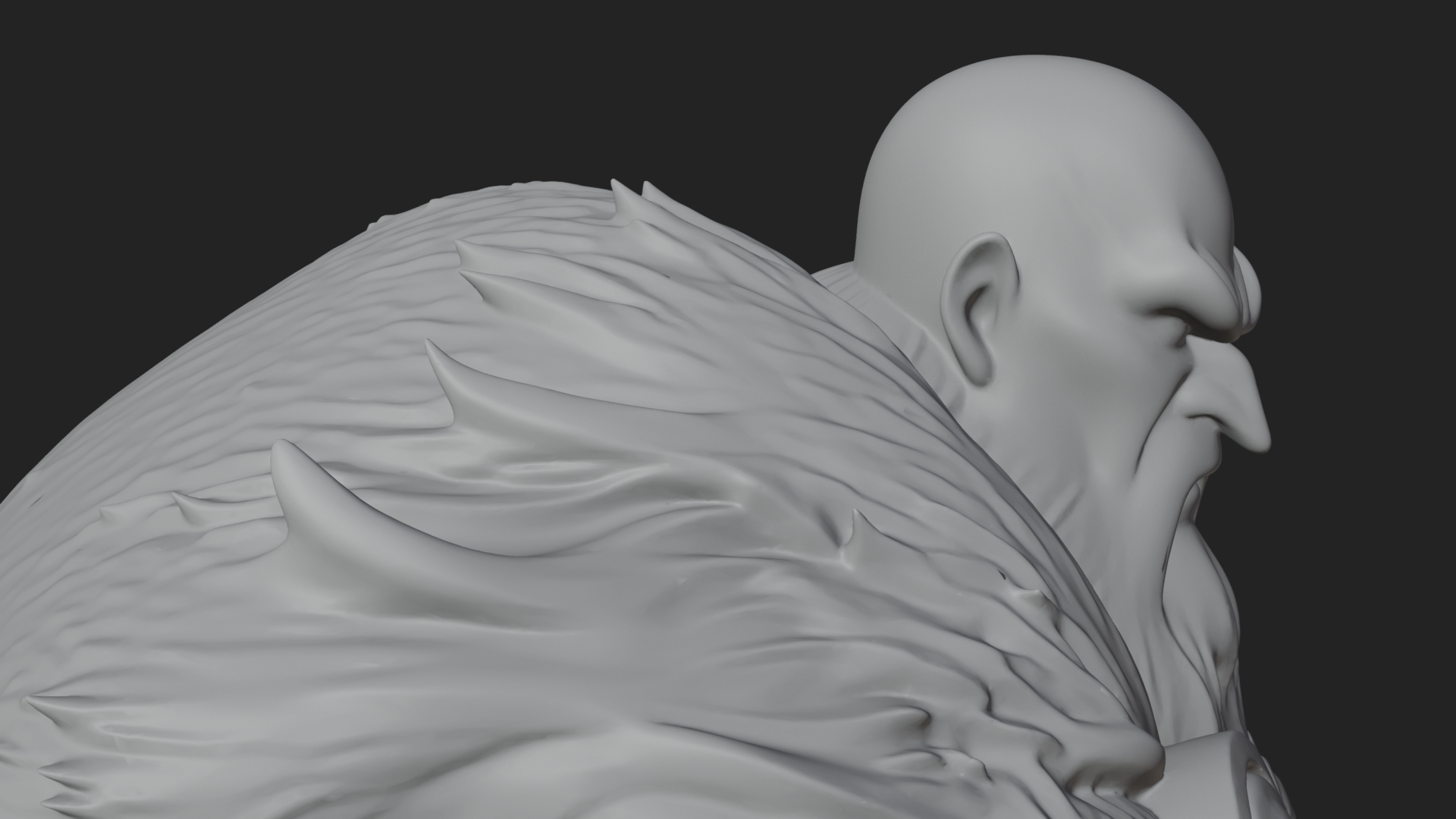 Barbarian Warlord Statue Design 15 3D Print Model 3D Model