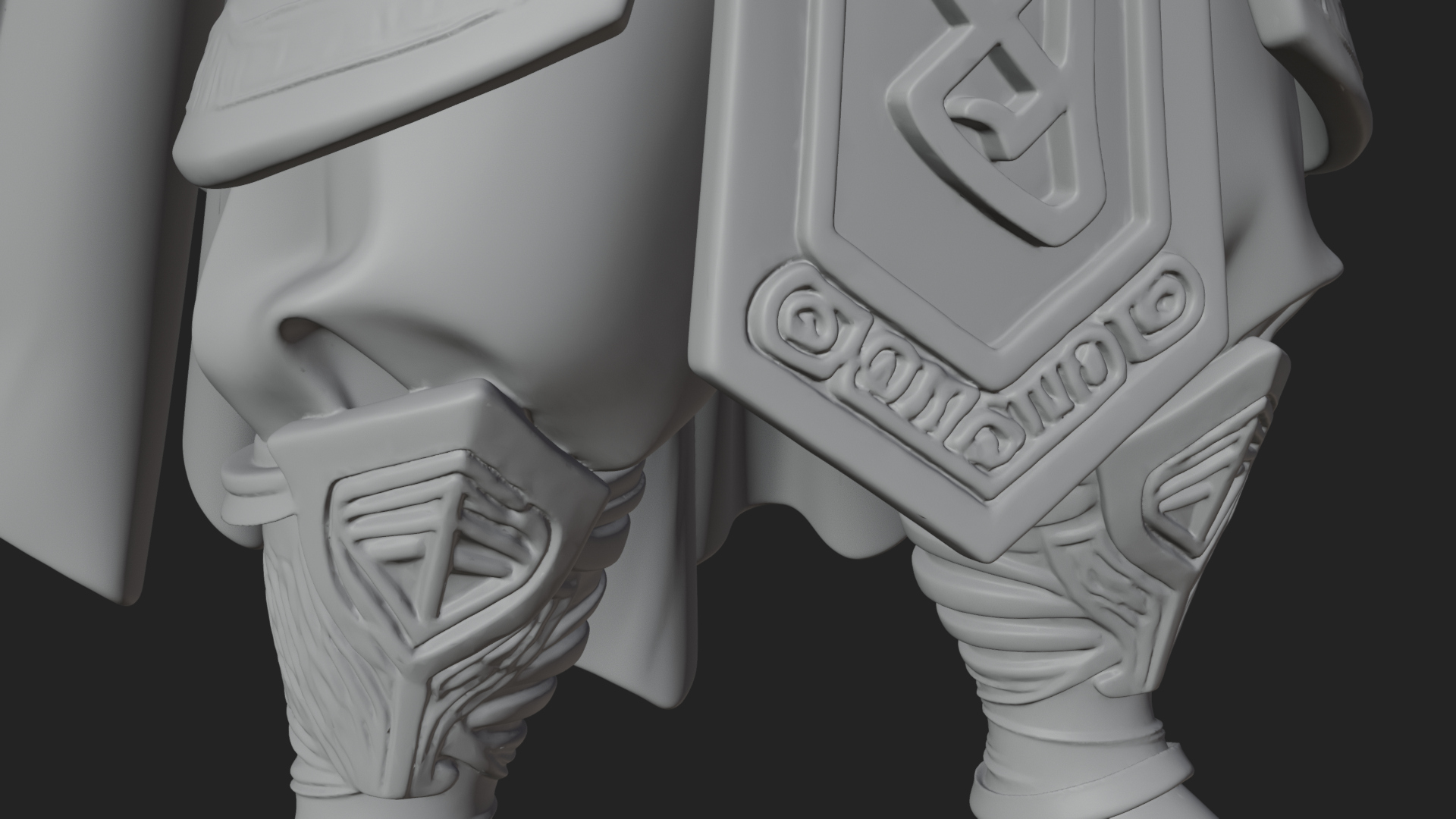 Barbarian Warlord Statue Design 17 3D Print Model 3D Model