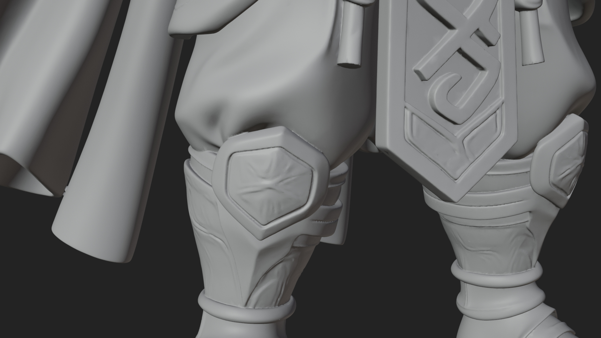 Barbarian Warlord Statue Design 18 3D Print Model 3D Model