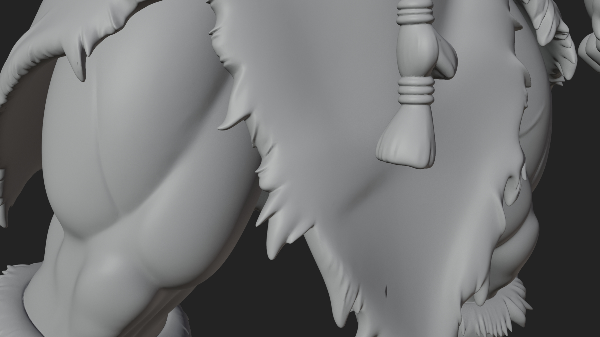 Barbarian Warlord Statue Design 20 3D Print Model 3D Model
