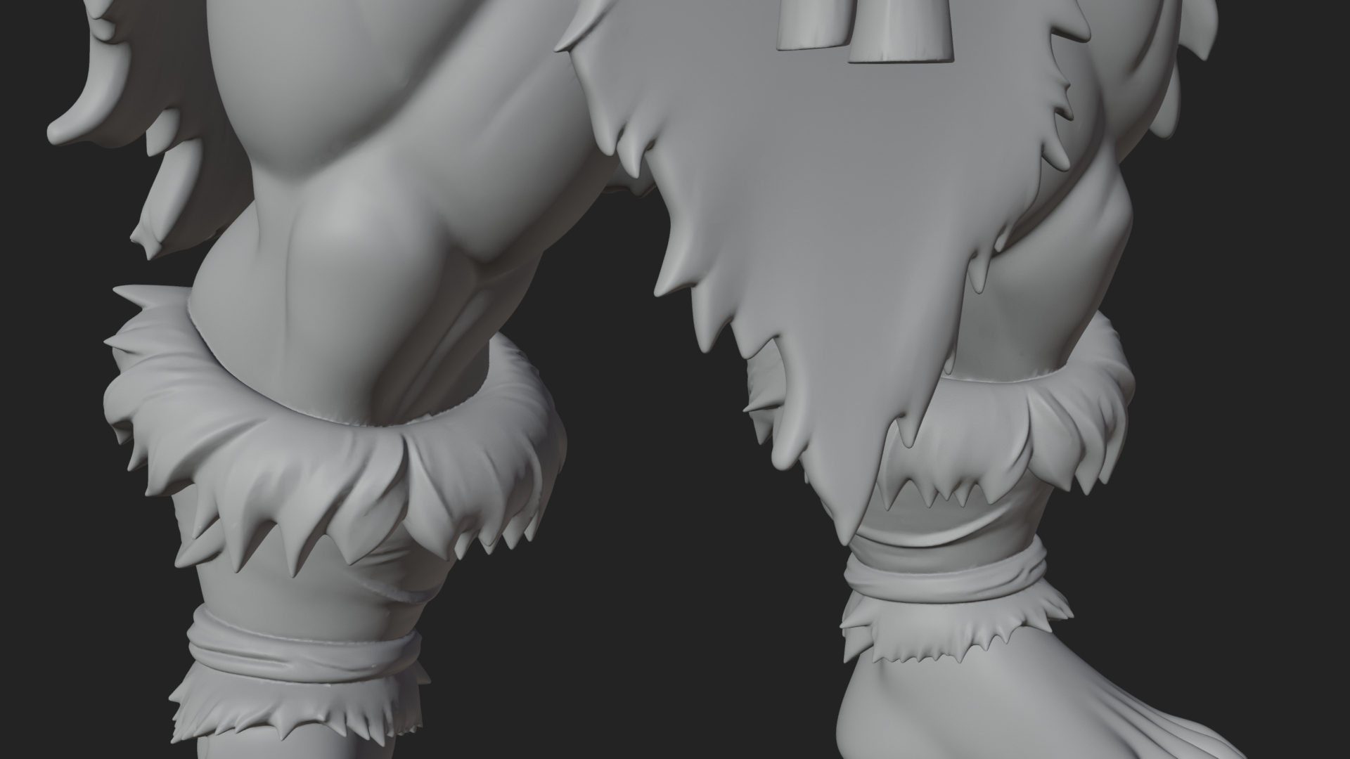 Barbarian Warlord Statue Design 21 3D Print Model 3D Model