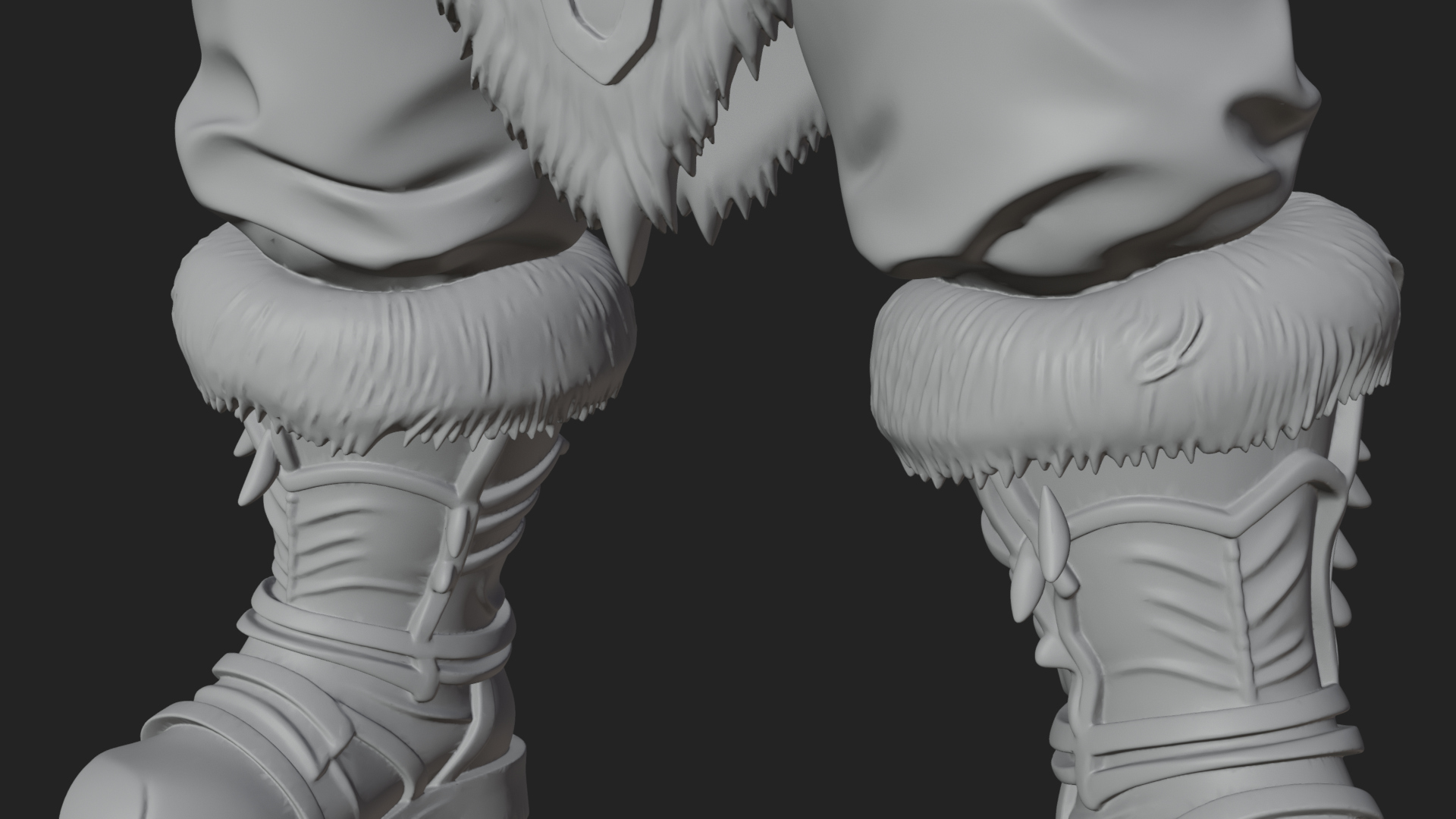 Barbarian Warlord Statue Design 7 3D Print Model 3D Model