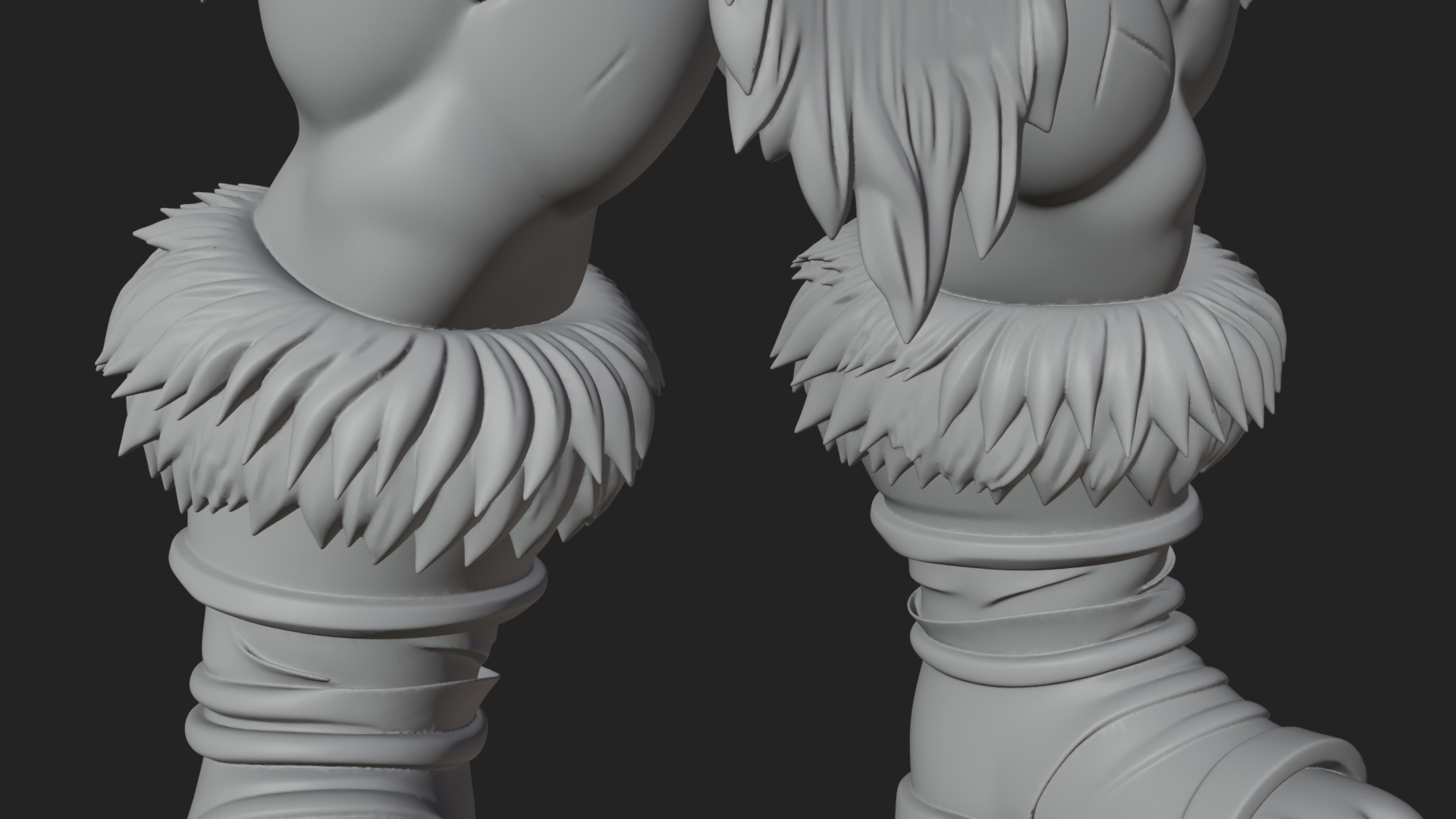 Barbarian Warlord Statue Design 9 3D Print Model 3D Model