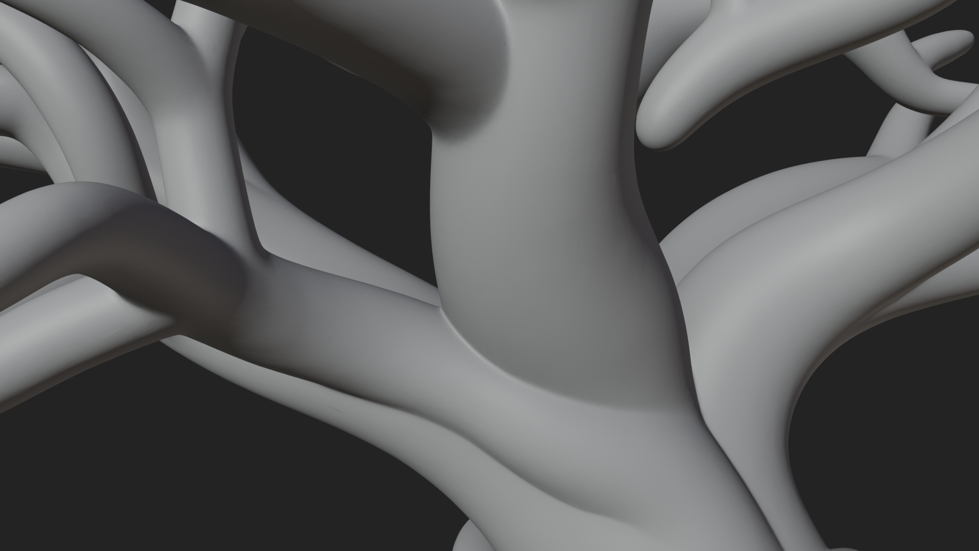 Bare Rooted Dead Tree Statue Design 2 3d Print Model 3D Model