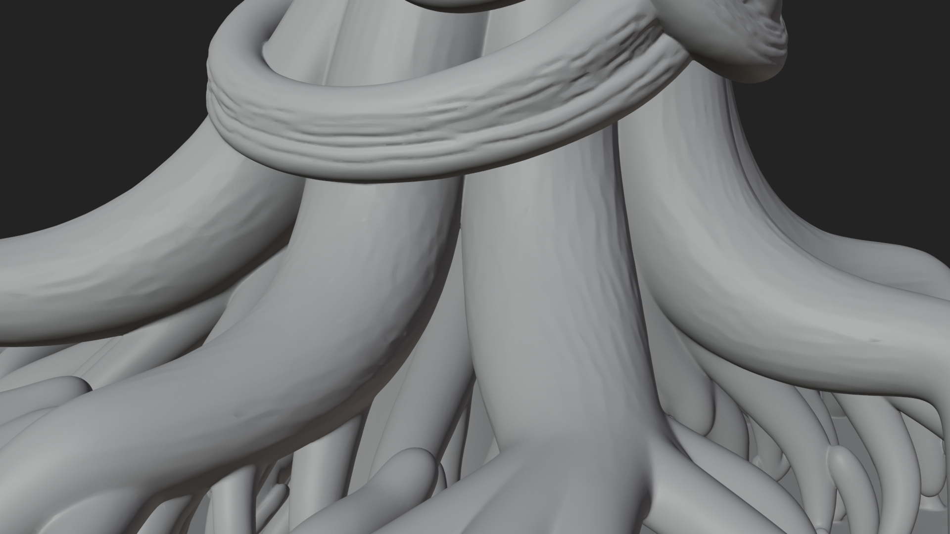 Bare Rooted Dead Tree Statue Design 2 3d Print Model 3D Model