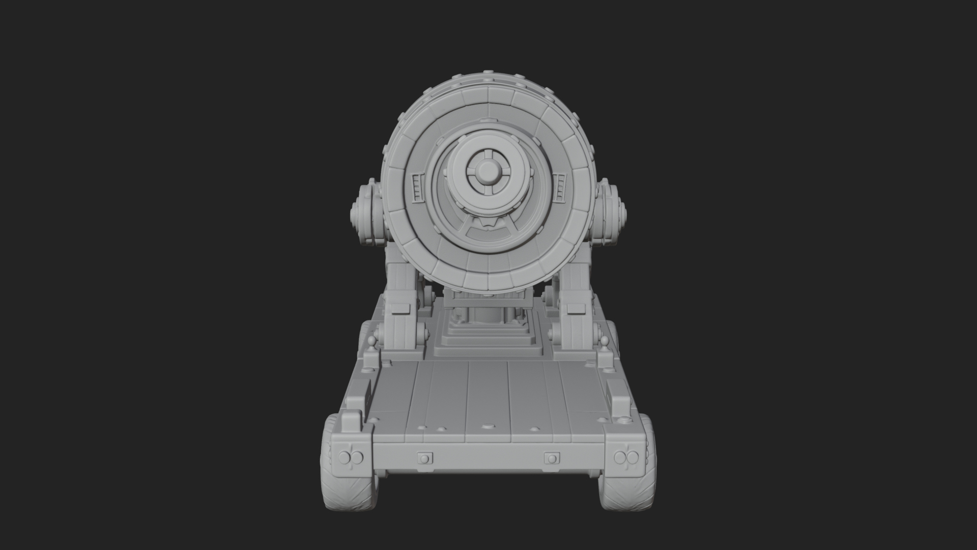 Barrel Siege Mortar Model Design 1 3D Print Model 3D Model