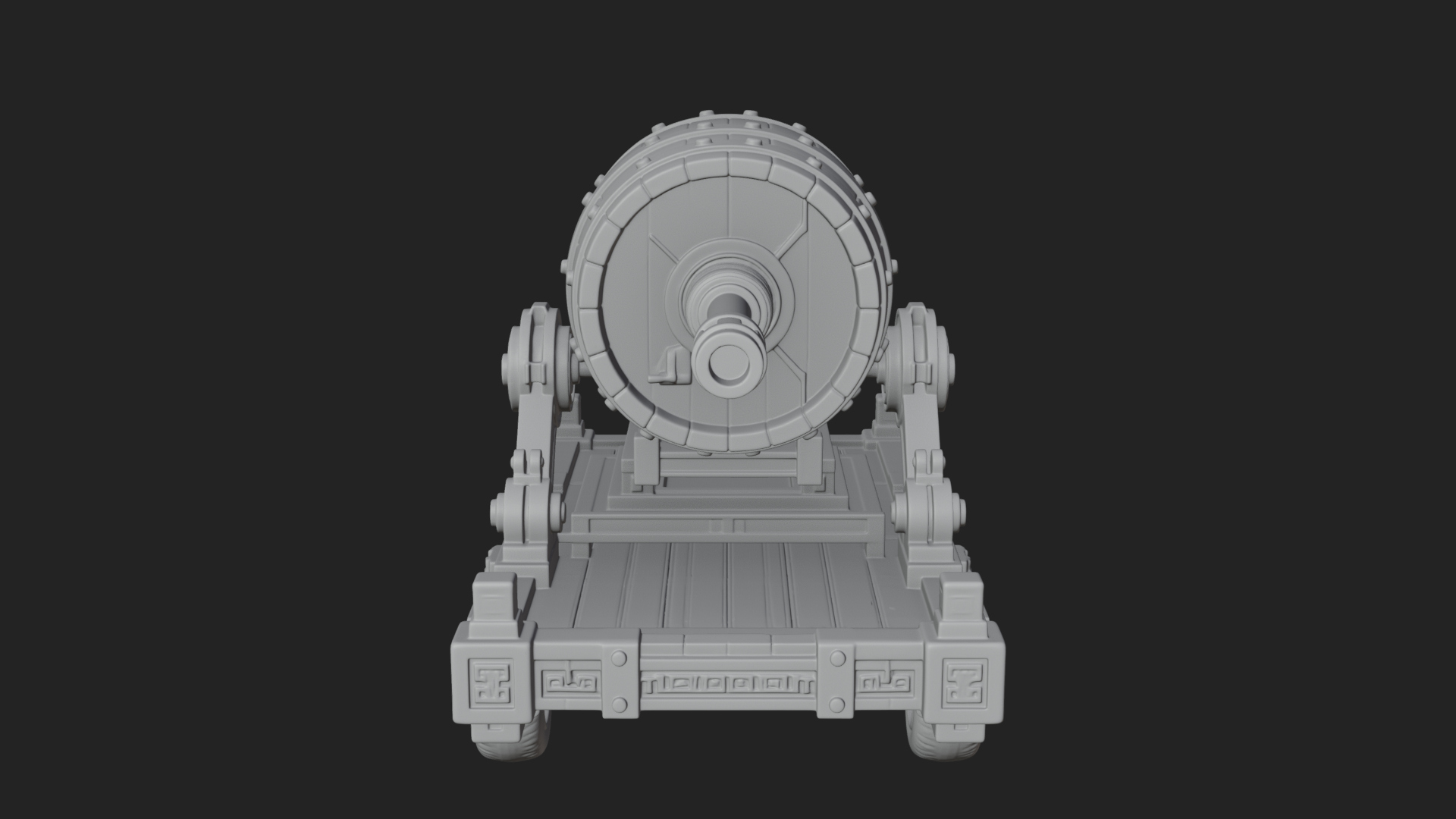Barrel Siege Mortar Model Design 3 3D Print Model 3D Model