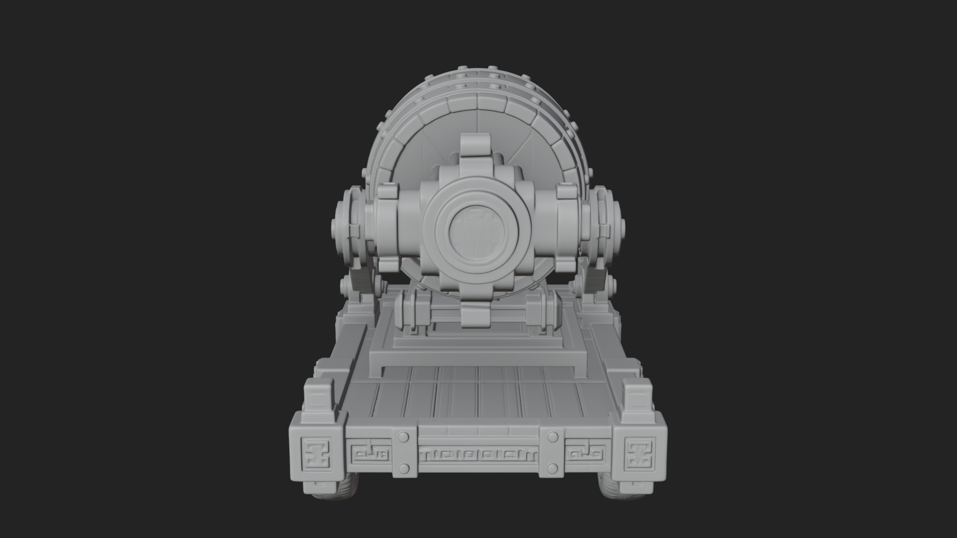 Barrel Siege Mortar Model Design 3 3D Print Model 3D Model