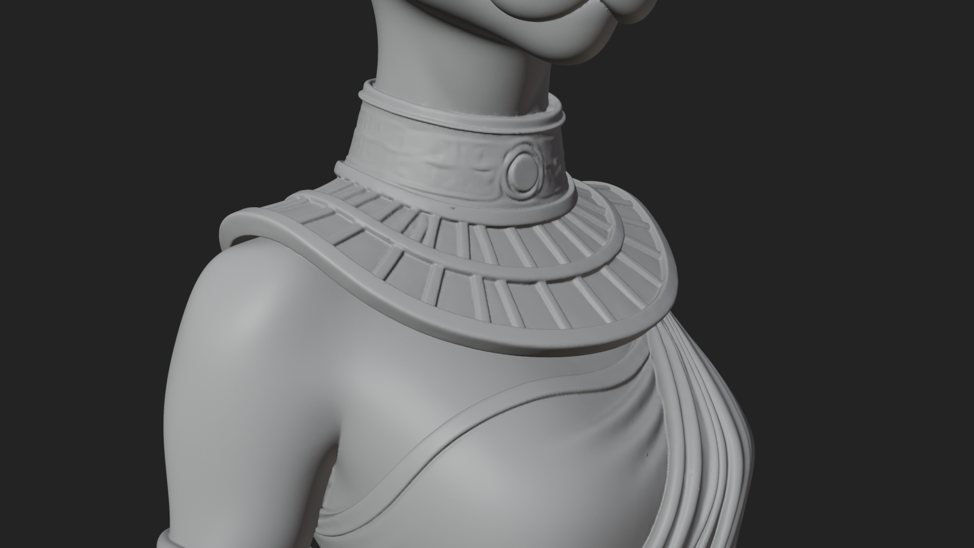 Bastet Cat Goddess Statue Design 1 3D Print Model 3D Model