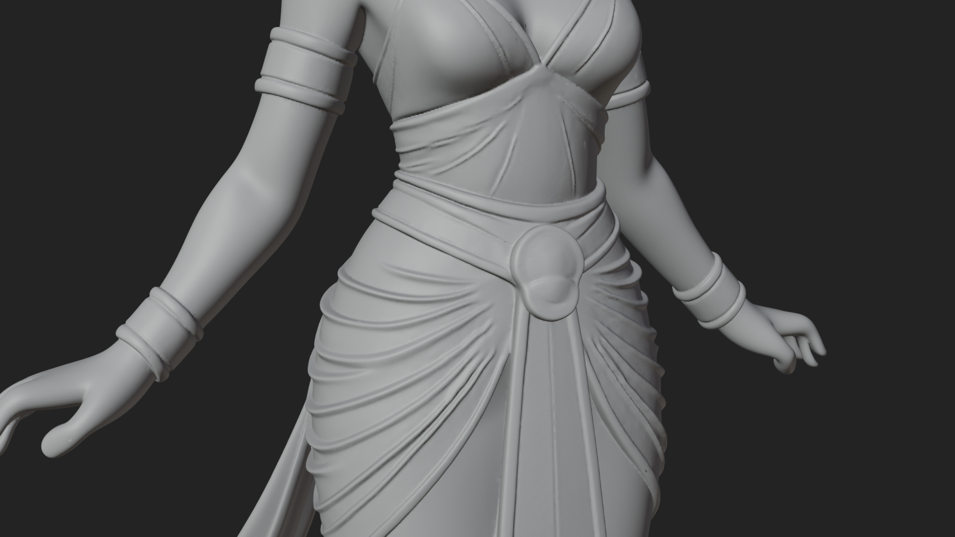Bastet Cat Goddess Statue Design 2 3D Print Model 3D Model