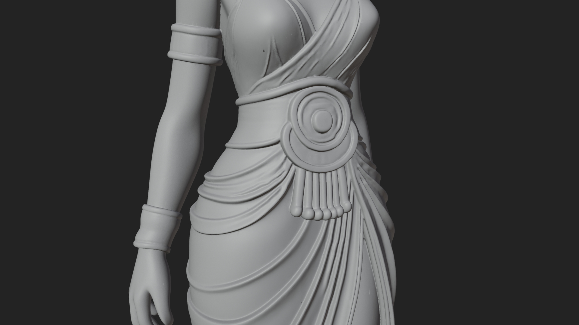 Bastet Cat Goddess Statue Design 4 3D Print Model 3D Model