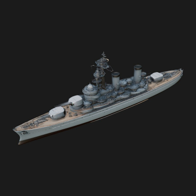 Battleship Model Design 1 3D Print Model