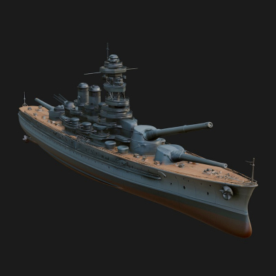 Battleship Model Design 17 3D Print Model
