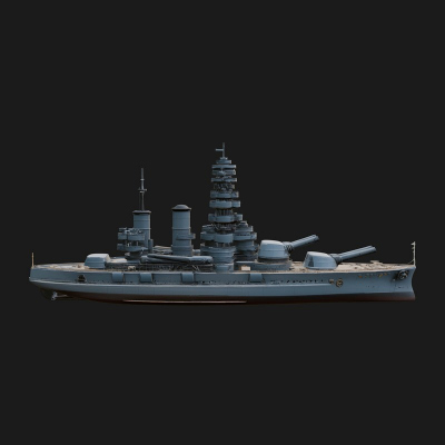 Battleship Model Design 2 3D Print Model
