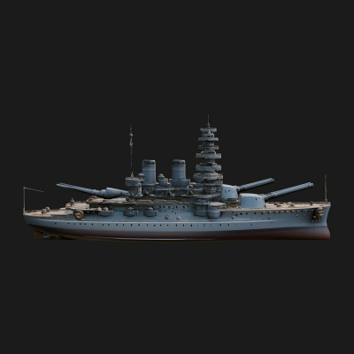 Battleship Model Design 8 3D Print Model