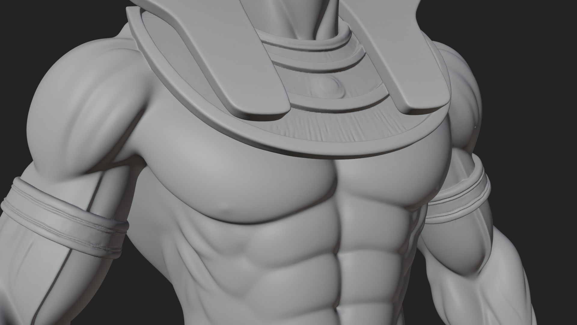 Beast Headed Egyptian God Statue Design 1 3D Print Model 3D Model