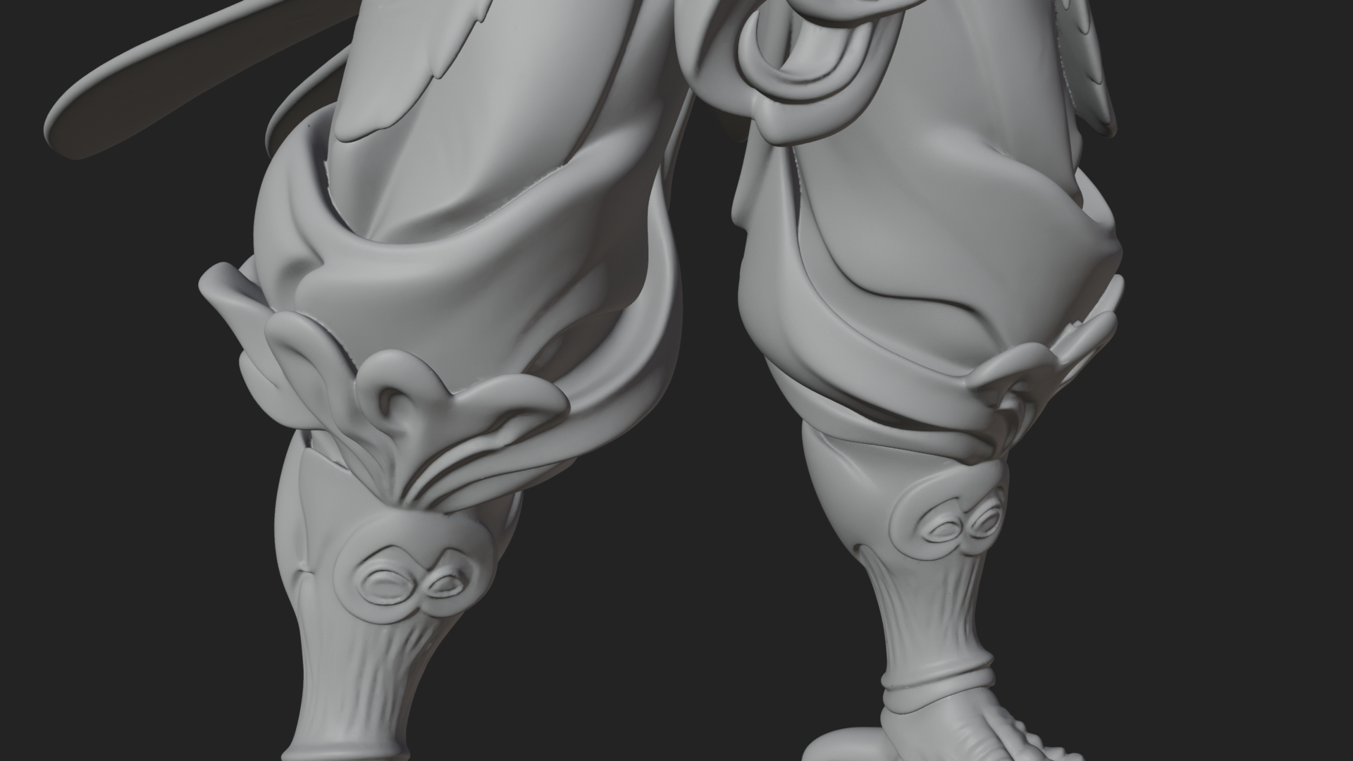 Beastman with Eagle Head Statue Design 3 3D Print Model 3D Model