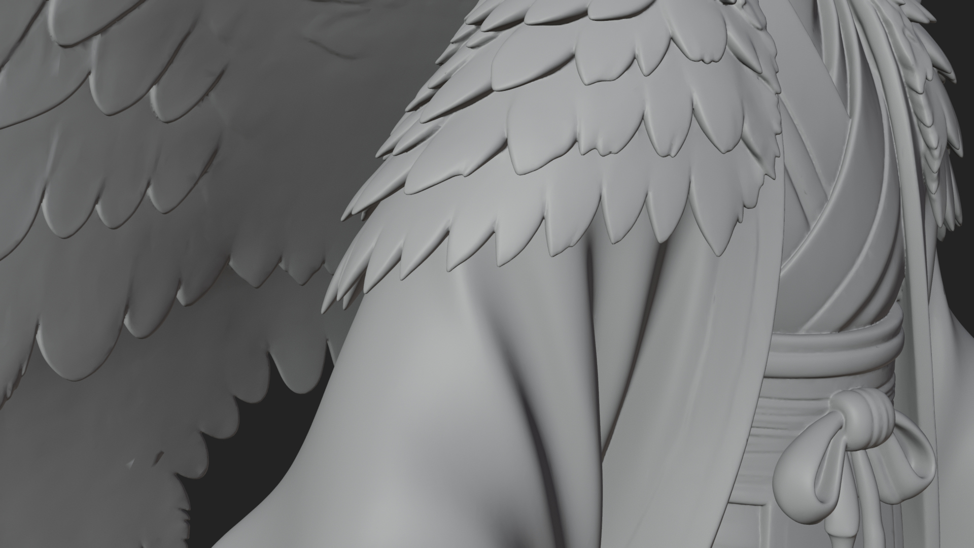 Beastman with Eagle Head Statue Design 5 3D Print Model 3D Model