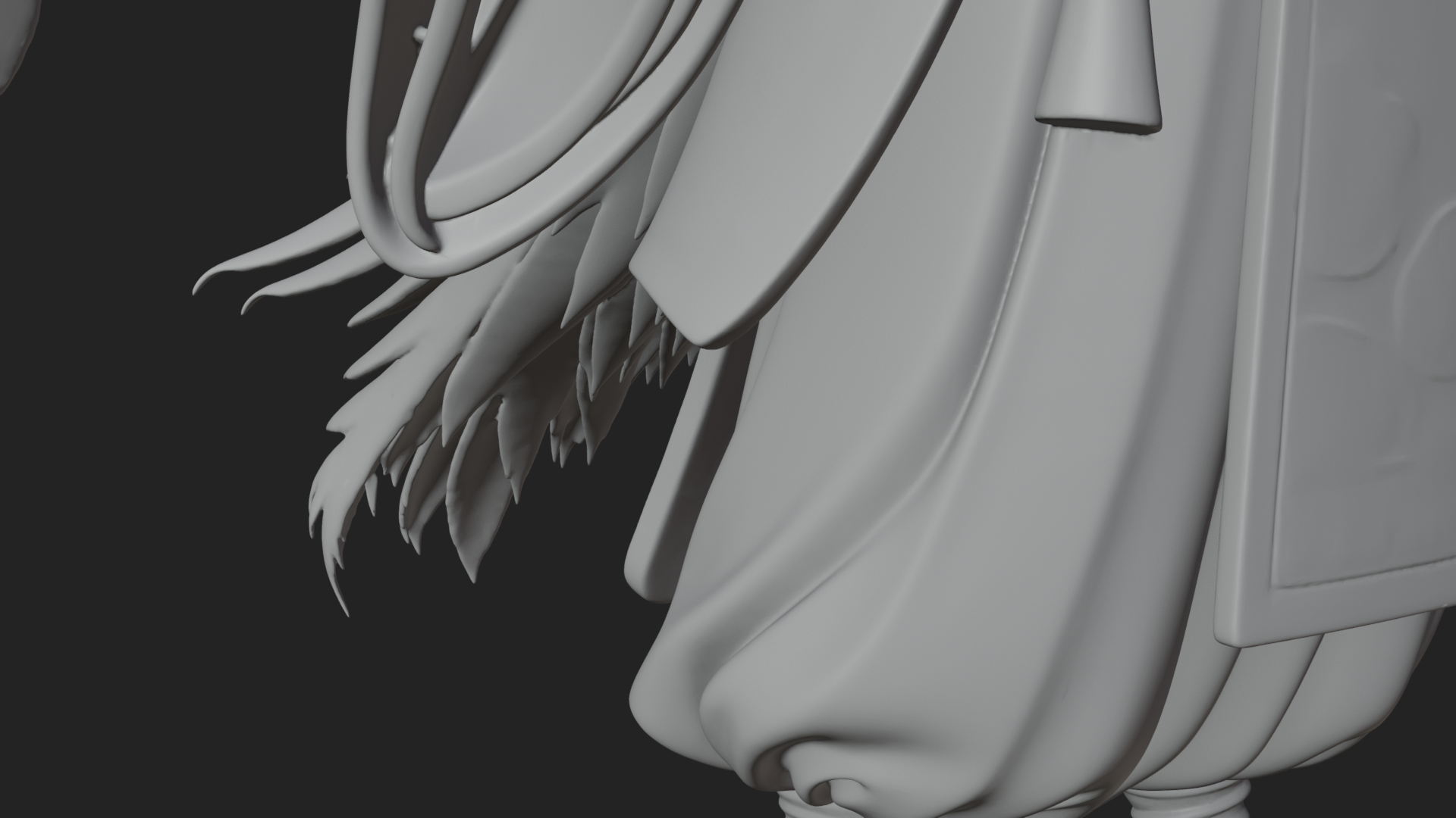 Beastman with Eagle Head Statue Design 5 3D Print Model 3D Model