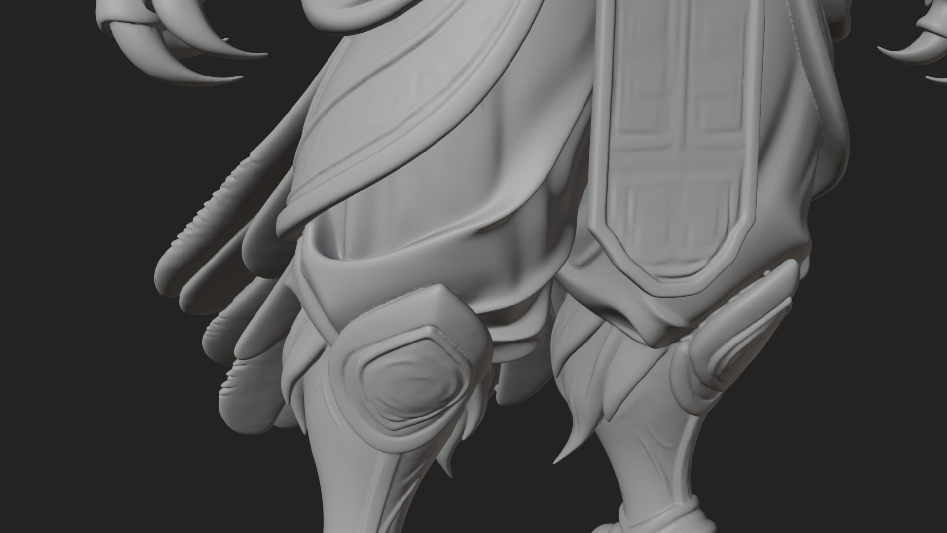Beastman with Eagle Head Statue Design 6 3D Print Model 3D Model