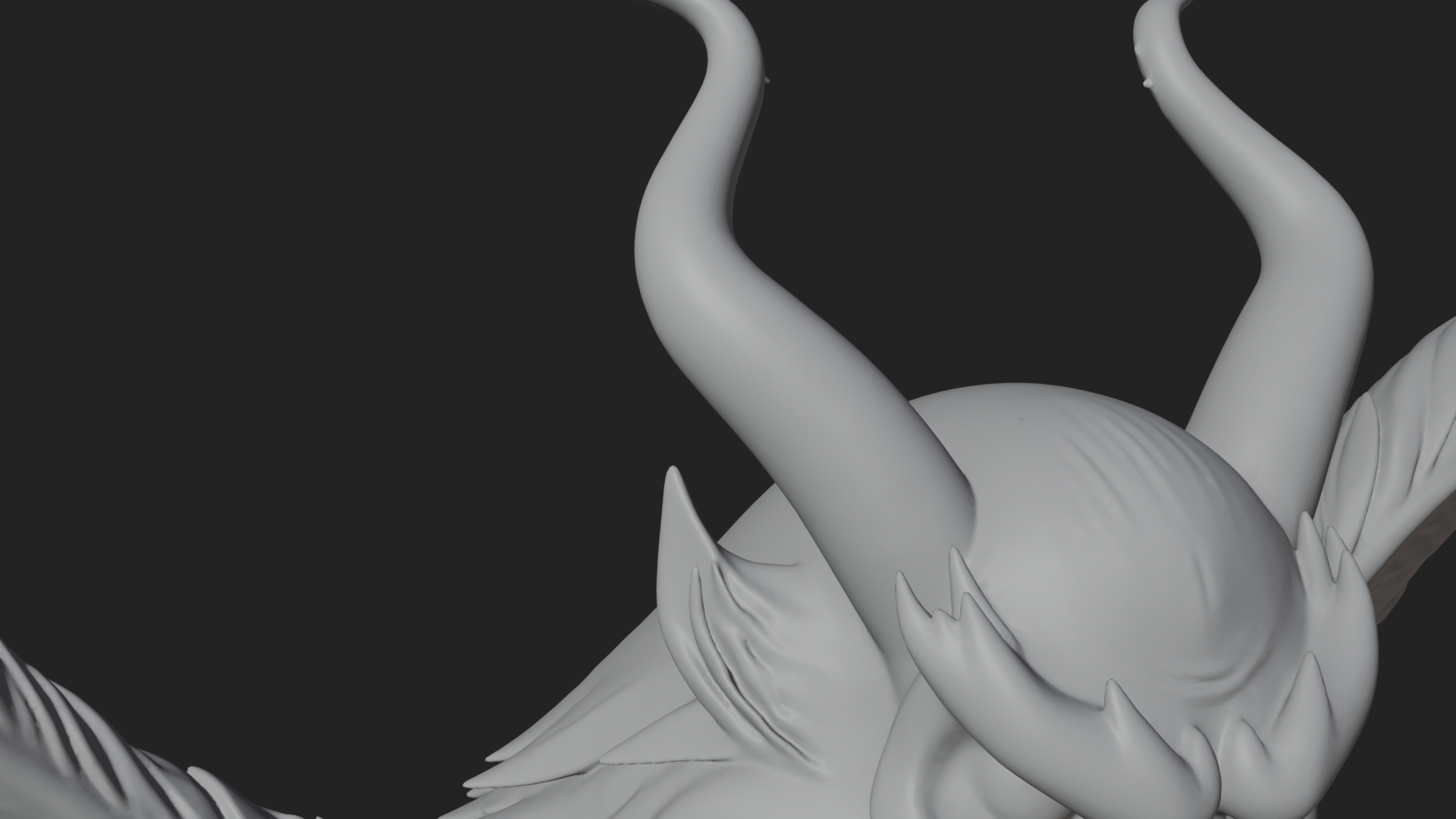 Beastman with Eagle Head Statue Design 7 3D Print Model 3D Model