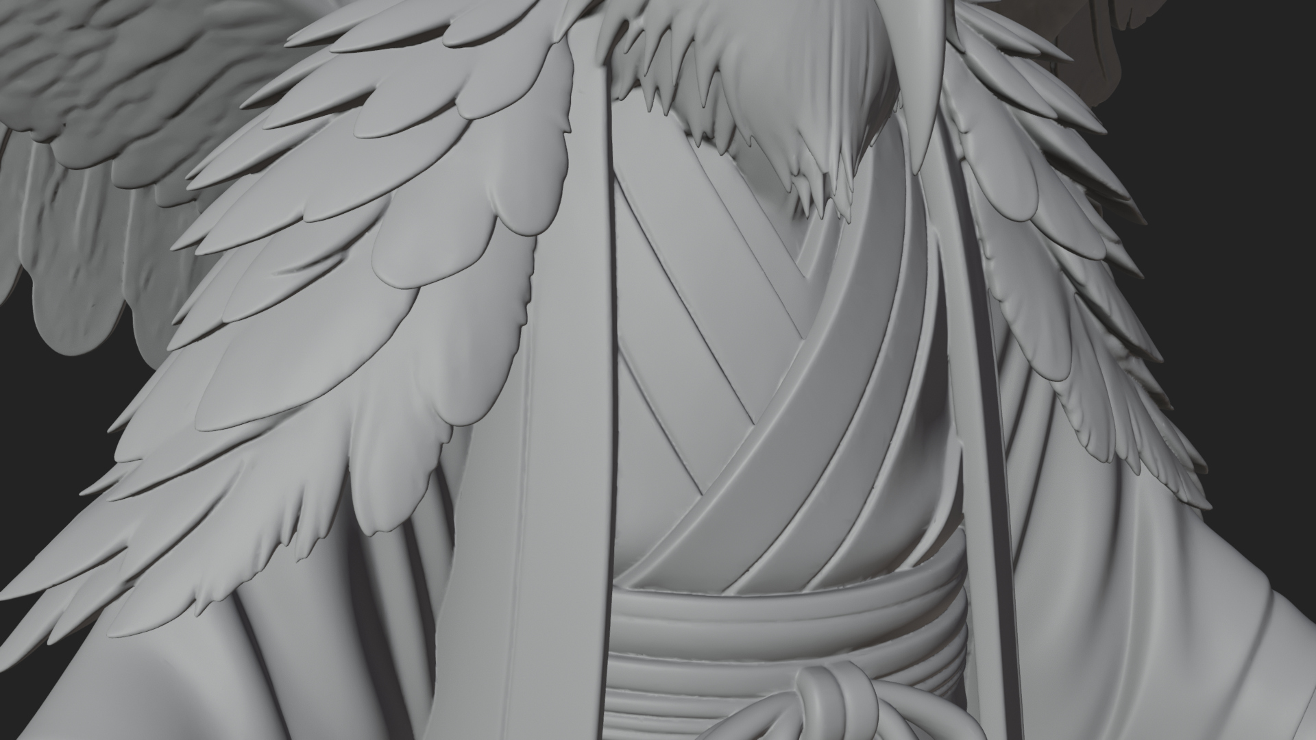 Beastman with Eagle Head Statue Design 7 3D Print Model 3D Model