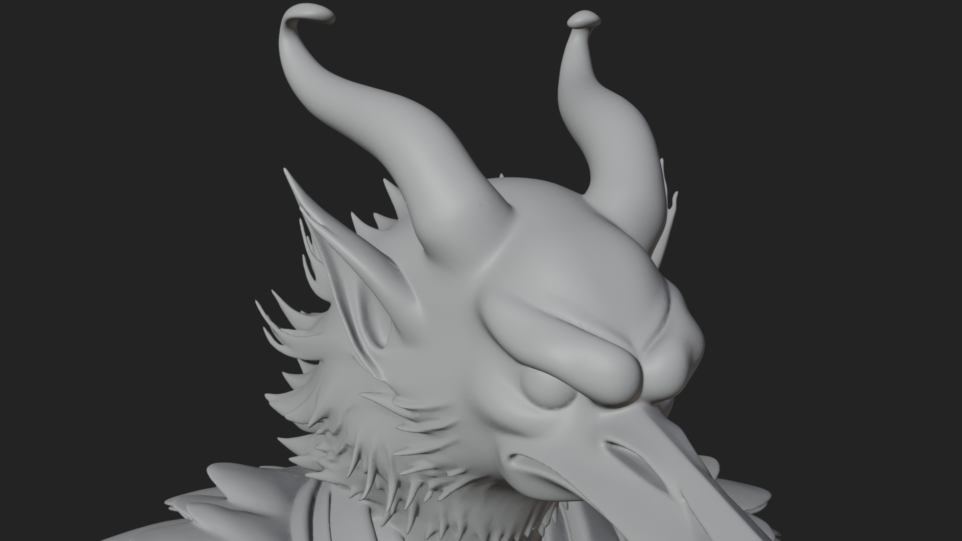 Beastman with Eagle Head Statue Design 8 3D Print Model 3D Model