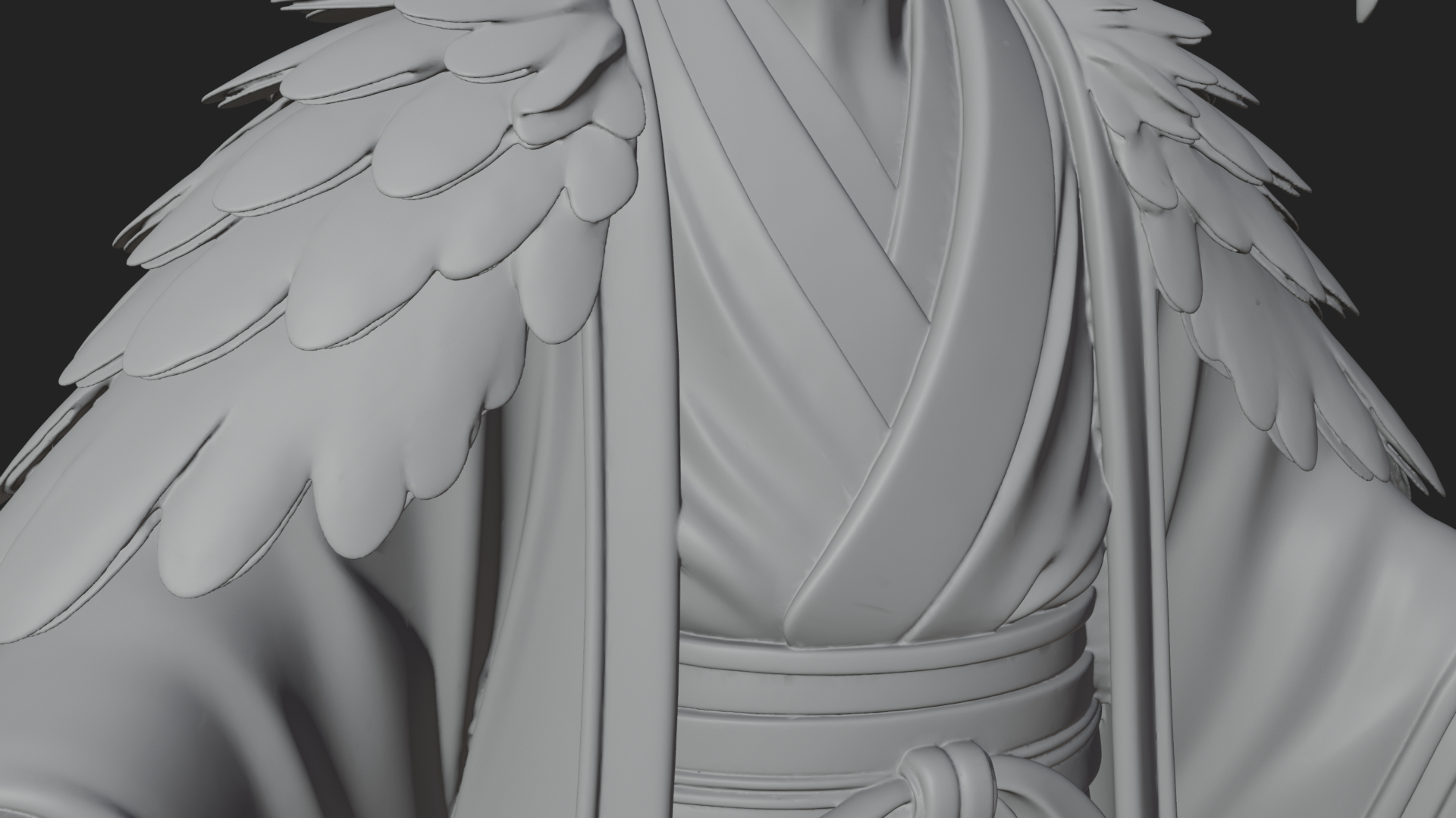 Beastman with Eagle Head Statue Design 8 3D Print Model 3D Model