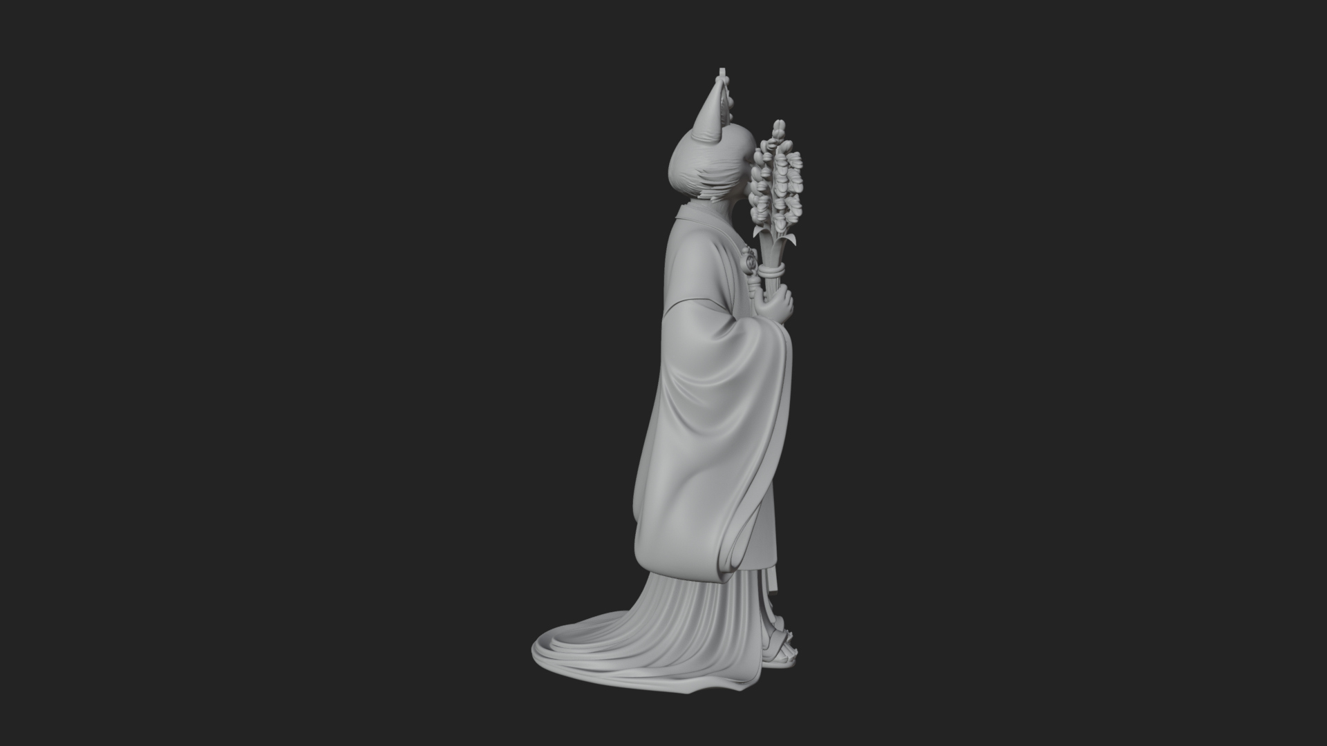 Beastman with Fox Head Statue Design 1 3D Print Model 3D Model