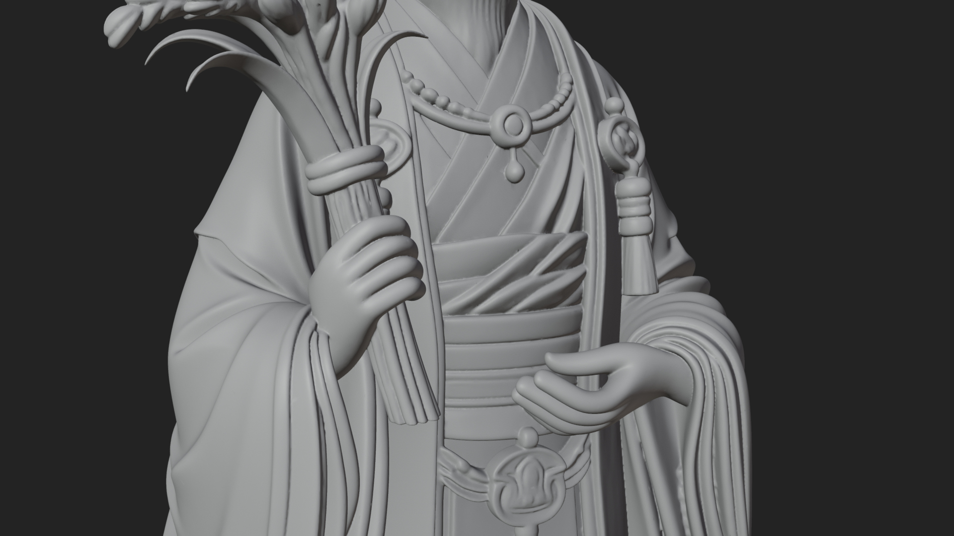 Beastman with Fox Head Statue Design 1 3D Print Model 3D Model