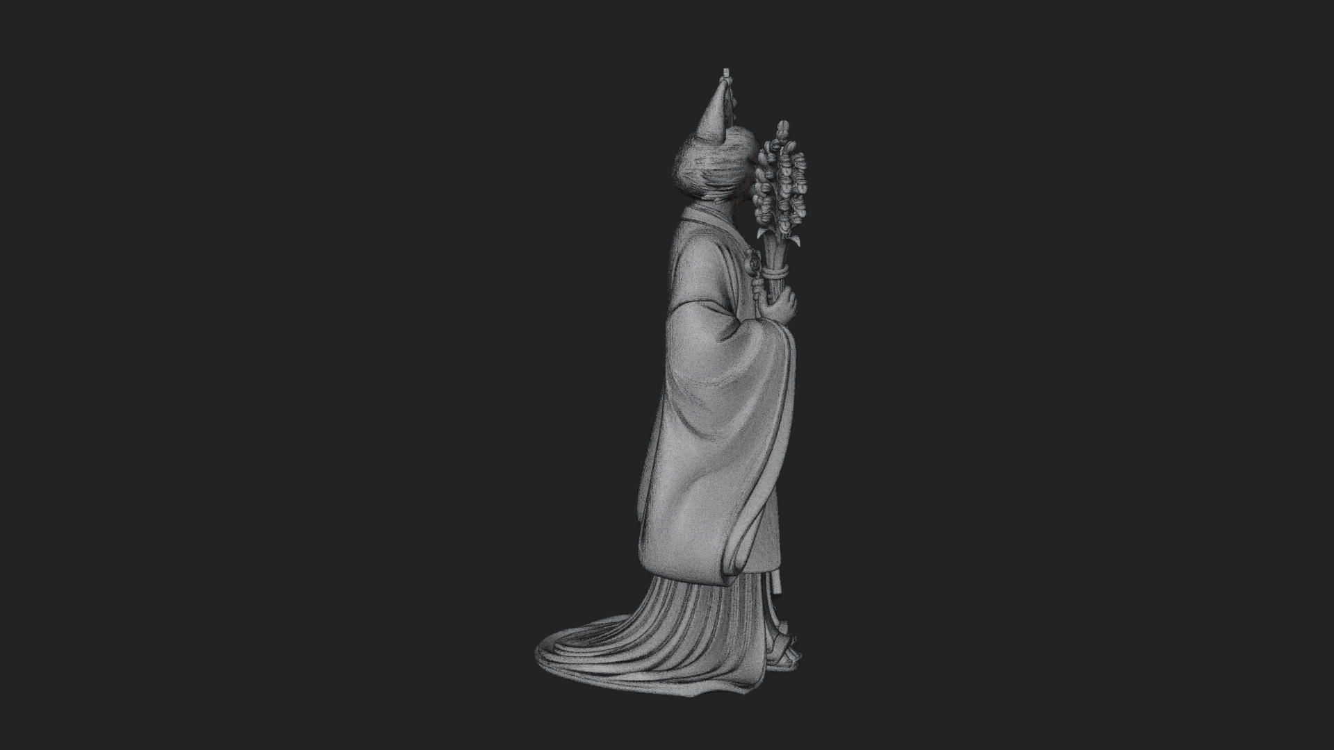 Beastman with Fox Head Statue Design 1 3D Print Model 3D Model