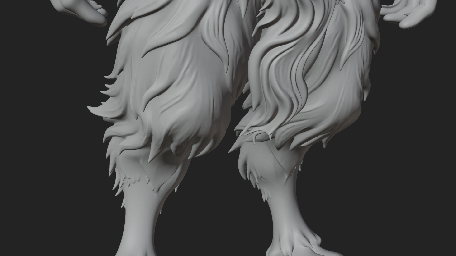 Beastman with Goat Head Statue Design 10 3D Print Model 3D Model
