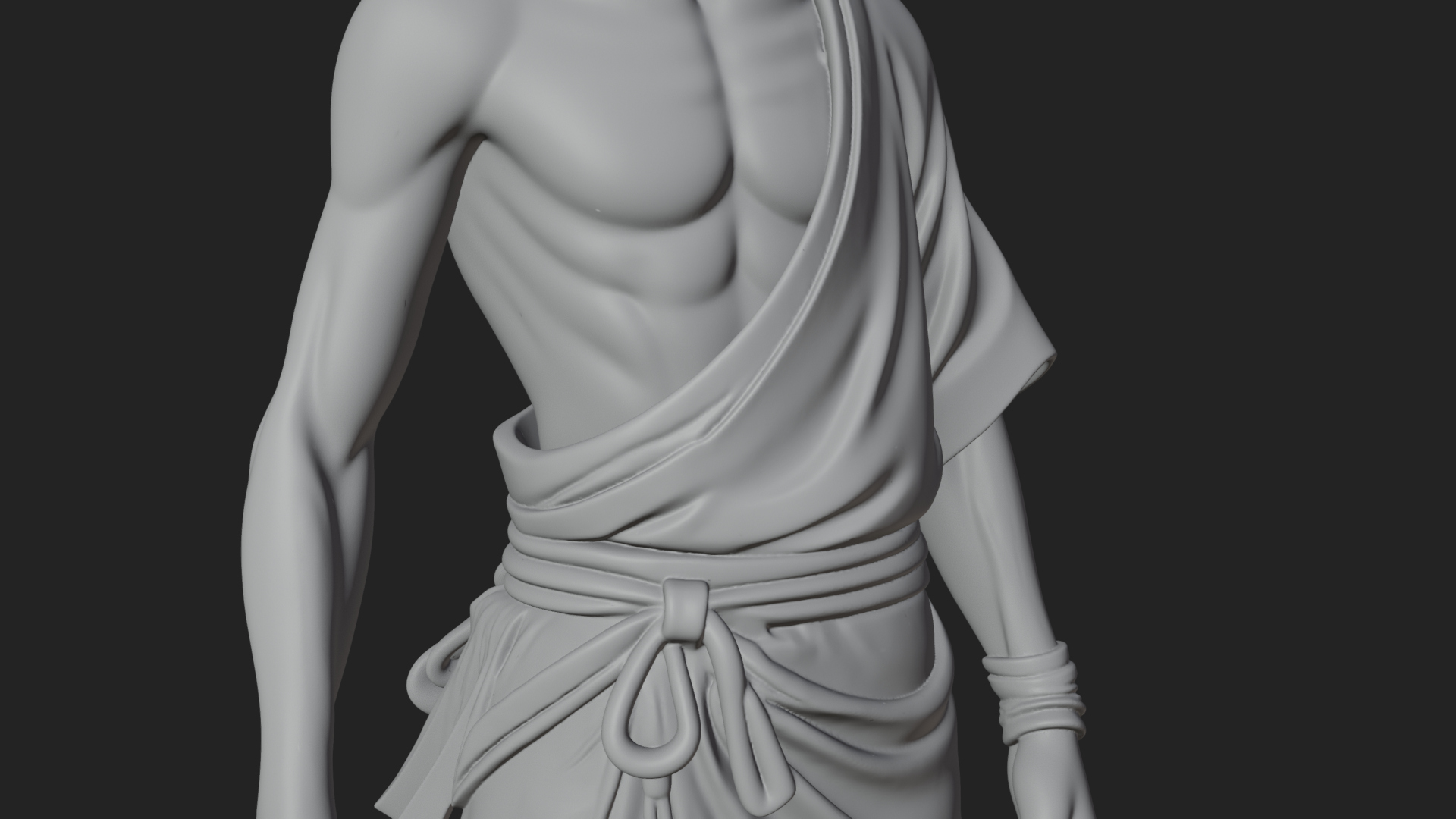 Beastman with Goat Head Statue Design 13 3D Print Model 3D Model