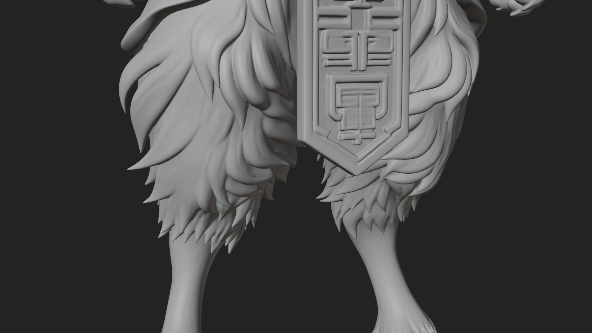Beastman with Goat Head Statue Design 14 3D Print Model 3D Model