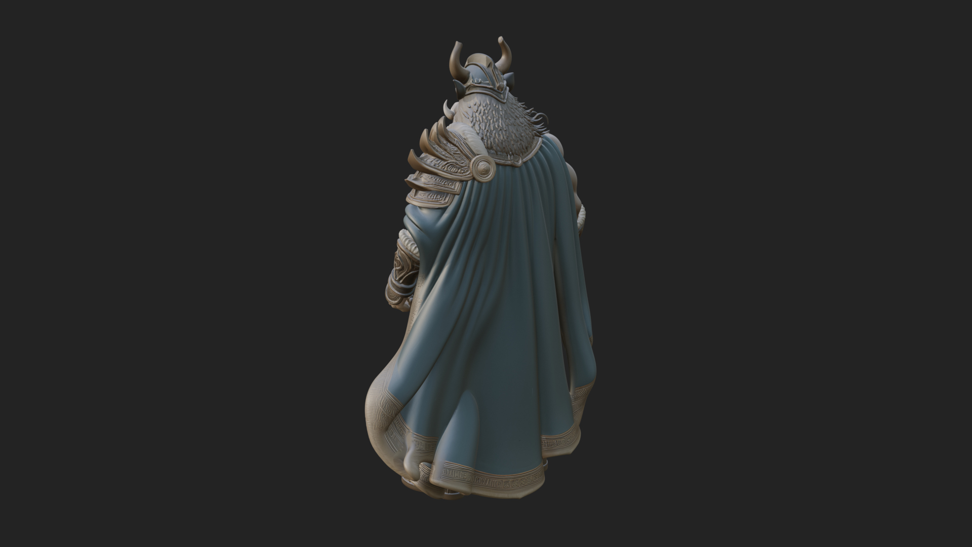 Beastman with Goat Head Statue Design 15 3D Print Model 3D Model