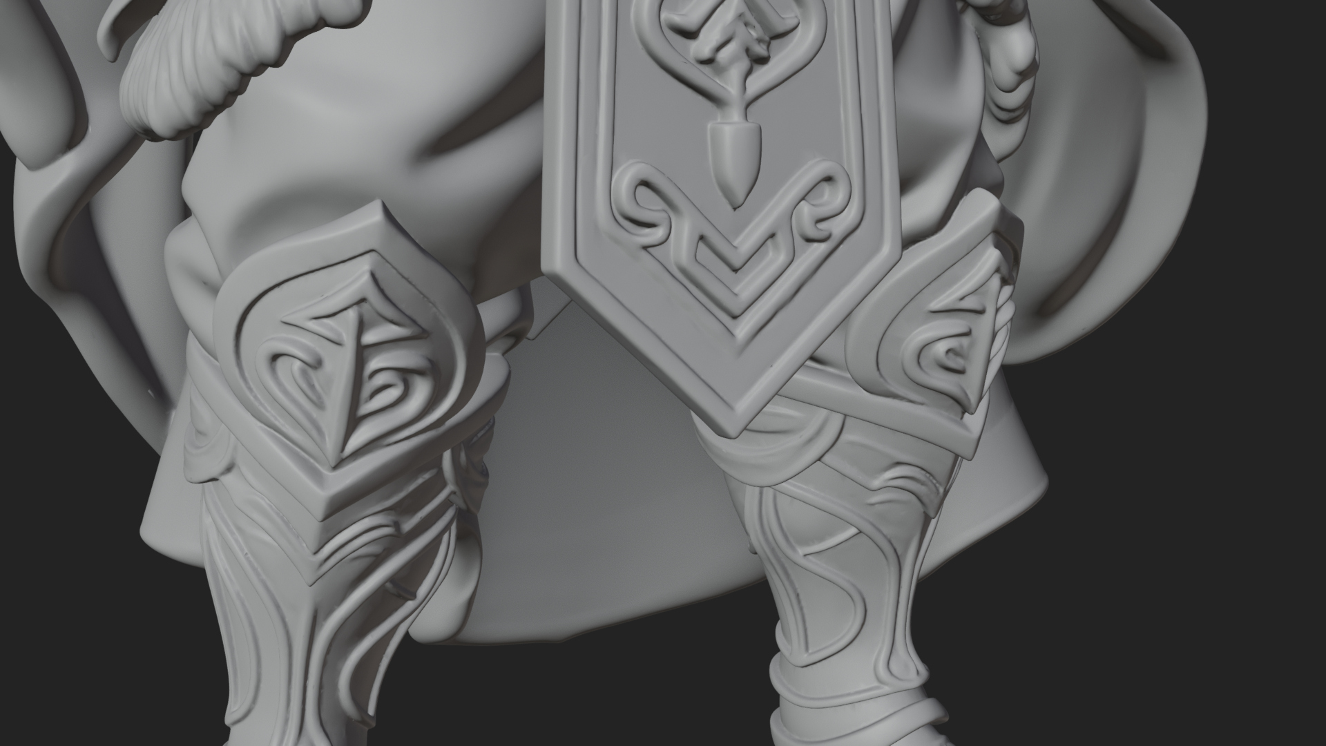 Beastman with Goat Head Statue Design 15 3D Print Model 3D Model